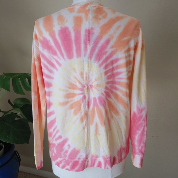 Jane and Delancey - Tie Dye Long Sleeve Round Neck Shirt   Size M  NWT!! - Picture 4 of 6